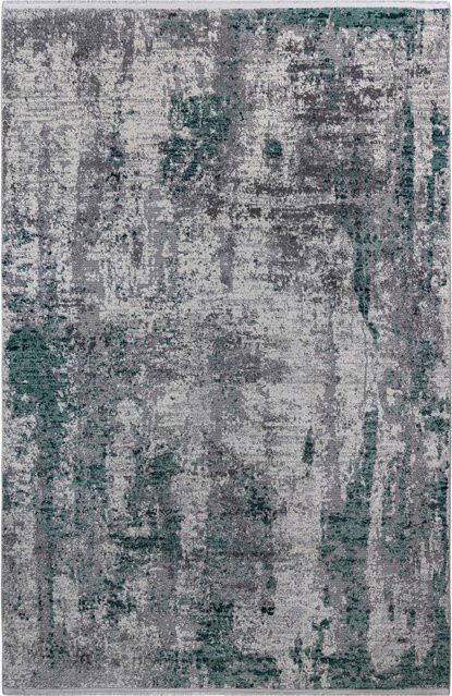 Mömax Webteppich Malik 2 in Creme/Hellgrün, rechteckig, abstrakt, B/T: 120 x 170 cm - Bild 1