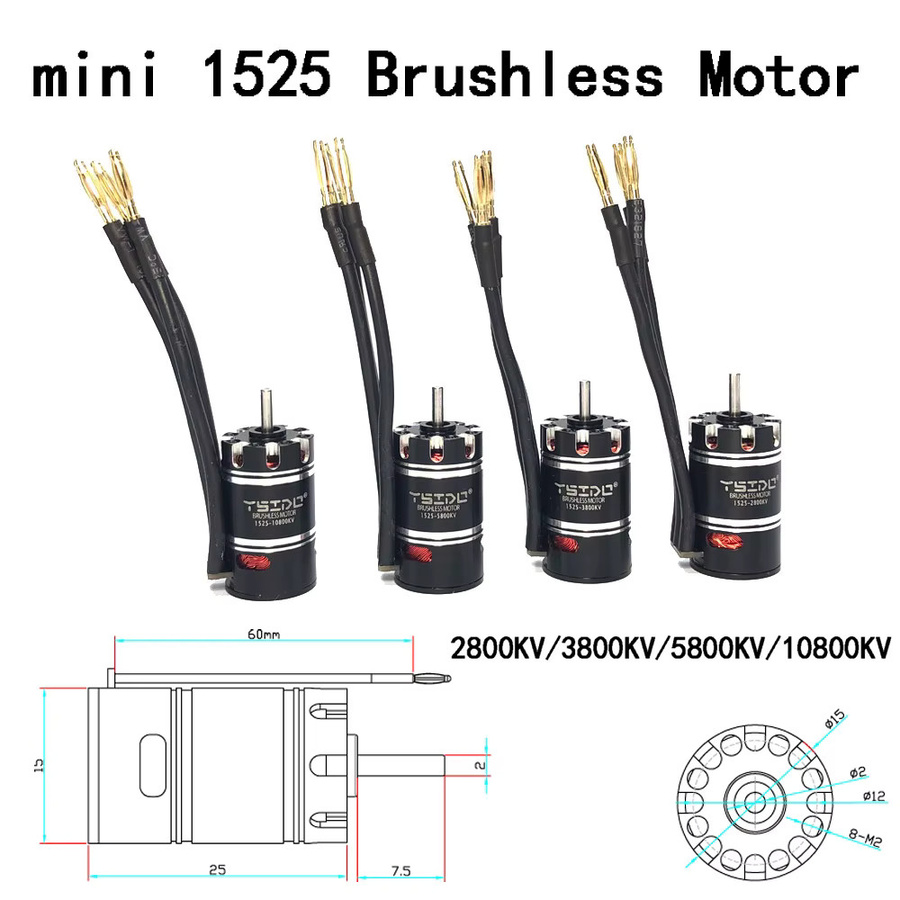 YSIDO Mini Brushless Motor 1525 und ESC Combo, 1:32, Set / Bundle - Bild 3