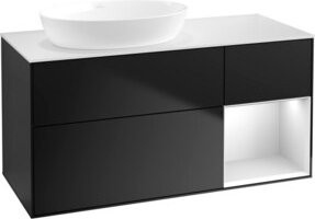V&B Waschtischunterschrank Finion in Weiß Lack, Breite: 120 cm, Tiefe: 50,1 cm, Höhe: 50,1 cm - Bild 1