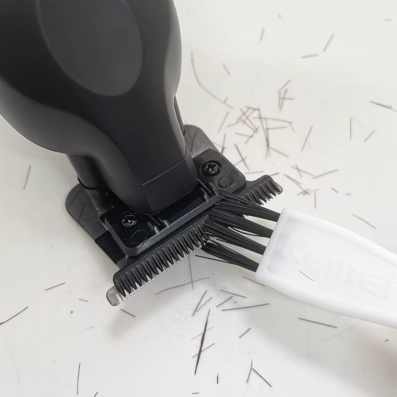 Kemei Rasierer-Bürste, 5 Stück, Nylon-Borsten, Schwarz und Weiß - Bild 2