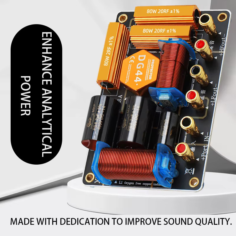 WMAT Passiver Zwei-Wege-Crossover-Frequenzteiler 550 W für 10–12 Zoll Woofer und 34–51 mm Hochtöner 2000 Hz in Multicolour - Bild 4