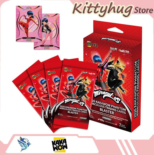 Kakawow Miraculous Ladybug Sammelkarten Blaster Box, 7 Packungen - Bild 1