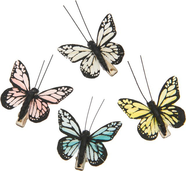 Rico Design Schmetterling mit Clip in Bunt Mix - Bild 1