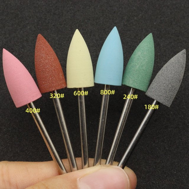 Easy Nail Silikon-Nagelbohrer, V-förmig, 8mm, 2,35mm Schaft - Bild 1