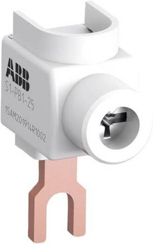 ABB 1SAM201914R1002 S1-PB1-25 1-Phasen-Einspeiseblock für MS116 / MS132 / MS132-T, 1-polig, 32 A, 25mm2, Weiß - Bild 1