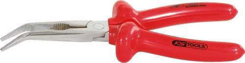 KS Tools CLASSIC Flachrundzange gebogen, rot, Länge: 200 mm - Bild 1