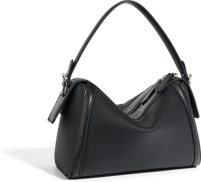 Wucifang Bags Umhängetasche Rindsleder, Damen, black - Bild 1
