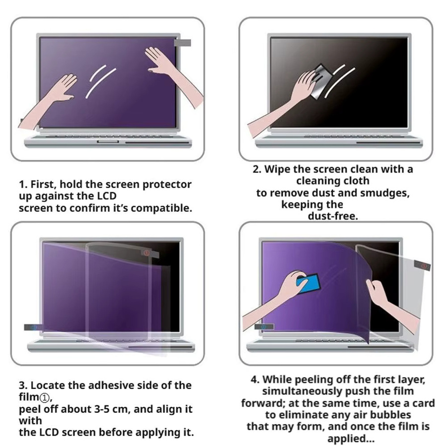 Apple Displayschutzfolie aus gehärtetem Glas für 13-Zoll MacBook Neo 2026 Modelle A3404 A3405, transparent, 0,3 mm, 2,5D gebogene Kante, kratzfest - Bild 5