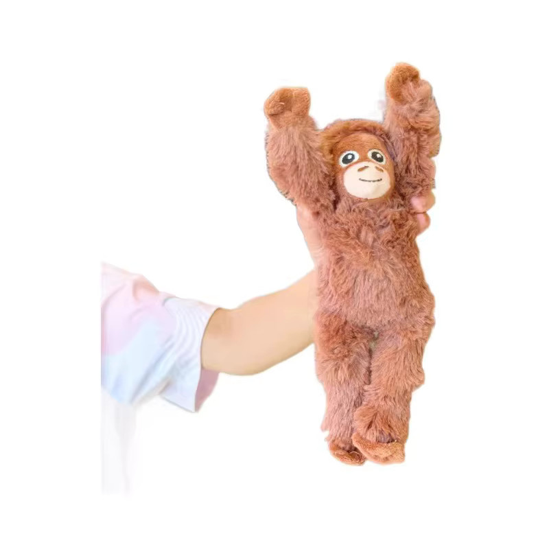 Potdemiel Orang-Utan-Plüsch-Schlüsselanhänger, Rot, Mini-Tier-Plüschtier - Bild 4