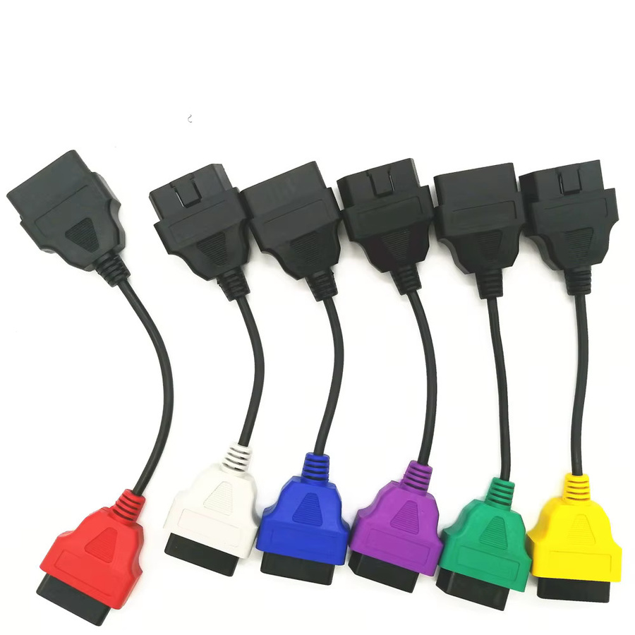 6er Set OBD2 Diagnosekabel für FIAT und LANCIA in 6 Farben für ECU Scan und Multiecuscan - Bild 2
