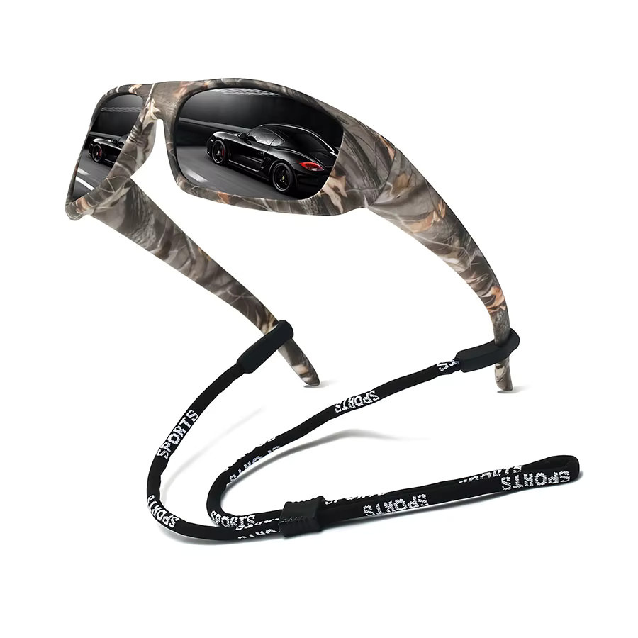 Sportsonnenbrille, Unisex, Vollrand, Wrap, Kunststoff, Multicolour - Bild 1