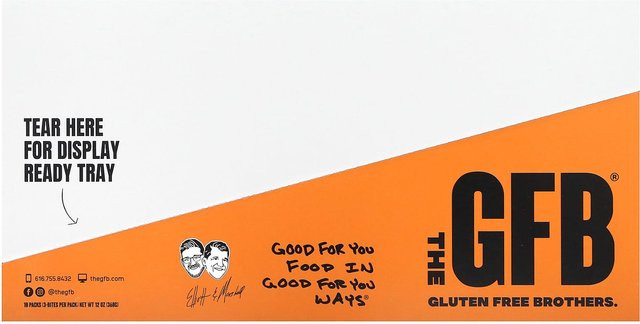 The GFB Glutenfreie Bites Dunkle Schokolade Erdnussbutter 10 x 36 g - Bild 1