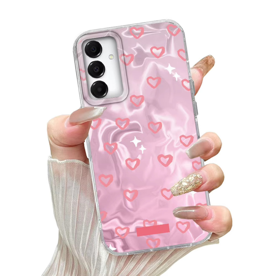 Handytasche mit Rosa Herz Design für Samsung Galaxy A55 A16 A07 A17 A26 A36 A56 A25 A35 A14 A34 A54 A15 A13 A32 A12 - Bild 3