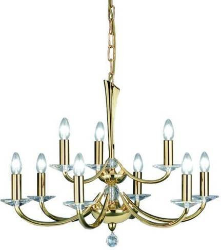 Brumberg Pendelleuchte Gold/Messing mit E14 Glühlampe - Bild 1