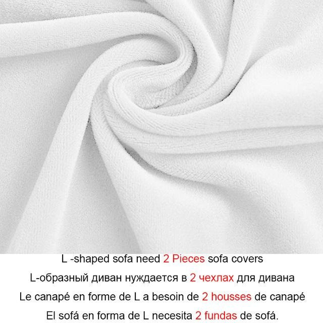Leorate Geprägter Samt-Sofabezug aus Stretch-Polyester in Weiß für 1 Sitzplatz, Breite: 90-140 cm - Bild 1