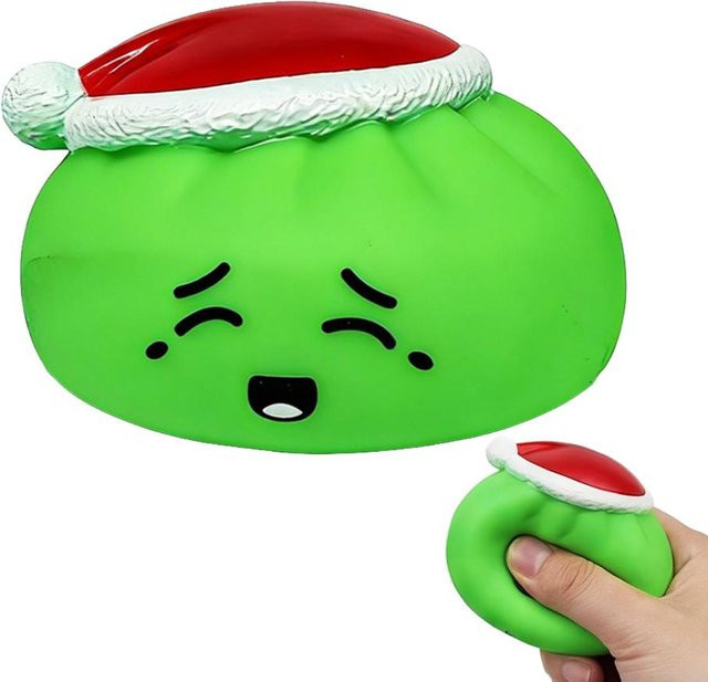 Bunte simulierte Weihnachtsmützen Knetspielzeug mit Musik, grün - Bild 1