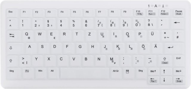 Cherry AK-C4110 Wireless Tastatur AZERTY Französisch Membrane Weiß - Bild 1