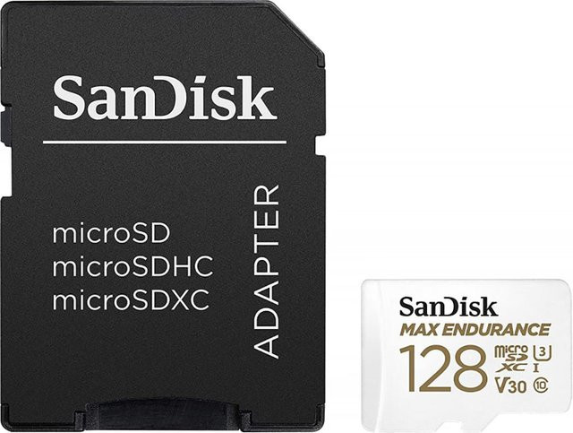 SanDisk MAX Endurance microSDXC Speicherkarte 128GB mit SD-Adapter, UHS-I U3, V30, Klasse 10 - Bild 1