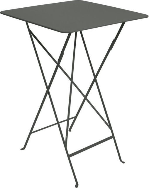 Fermob Bistro Stehtisch aus pulverbeschichtetem Metall für Garten und Balkon in Grün und Anthrazit - Bild 1