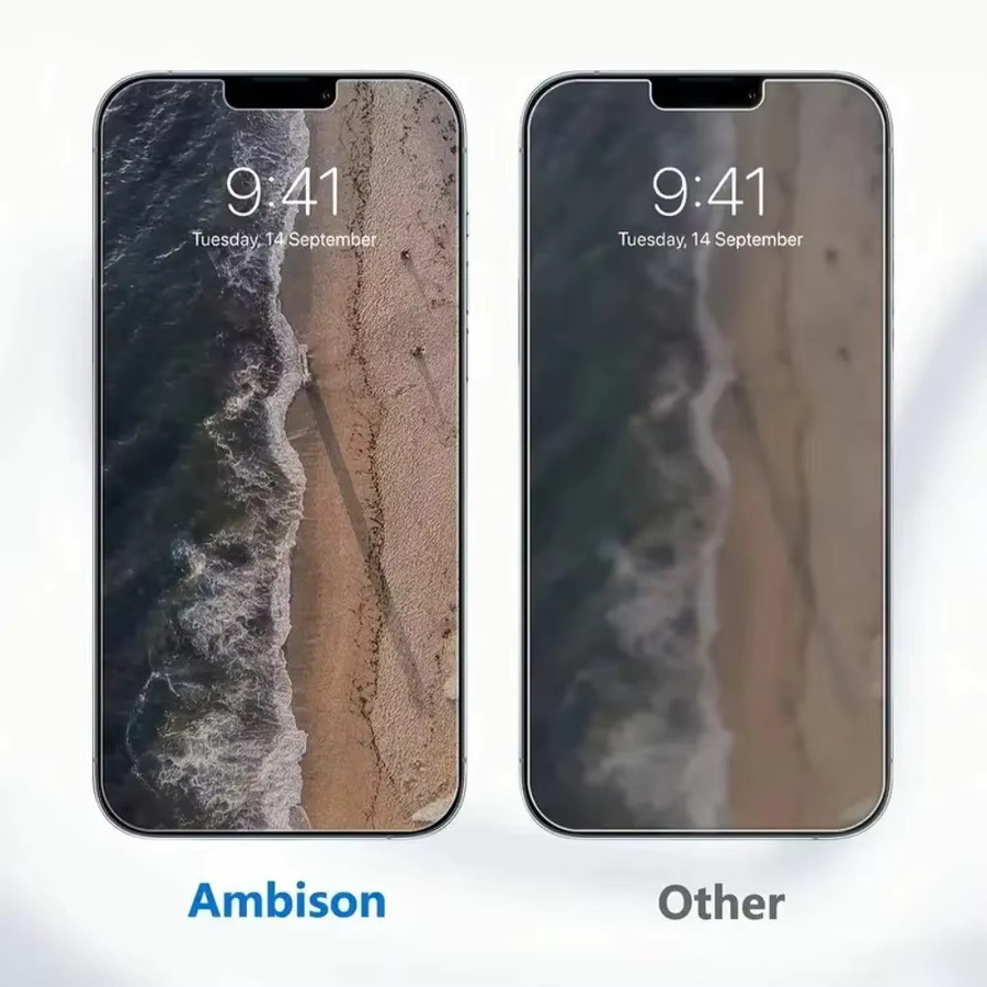DIXSG 2er-Pack Ultra-Klares Panzerglas für iPhone 15 14 13 12 11 Pro Max Plus XR XS mit Ein-Klick-Anbringung, Transparent - Bild 4