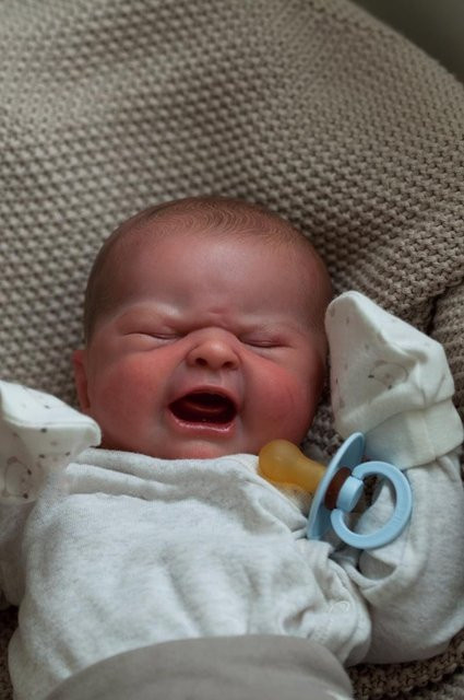 NPK Reborn-Babypuppe, 19 Zoll, Silikon, weiche Silikon-Babypuppe, bunt - Bild 1