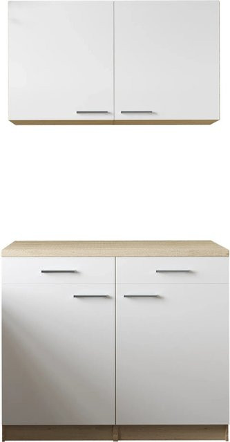 Respekta Küchenmöbel-Set Merle in Weiß mit Soft-Close-Türen und Schubladen, B/H/T: 100,53 x 200 x 60 cm - Bild 1