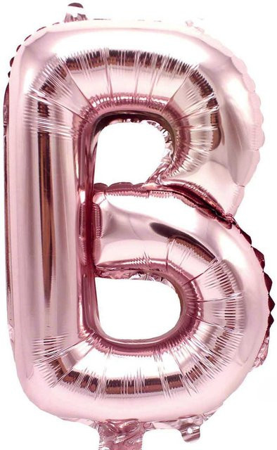 Rico Design Folienballon Buchstabe in Rosa, Höhe: 36 cm - Bild 1