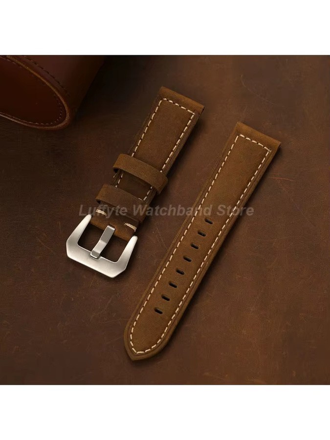Uhrenarmband luffyte, Vintage, Echtleder, Herren - Bild 2