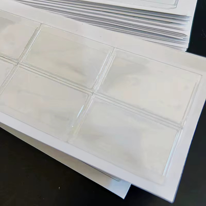 10er Set transparente selbstklebende Kunststoffbeutel für DIY Schmuckherstellung B: 4,2 cm, T: 3,2 cm, H: 2,5 cm - Bild 2
