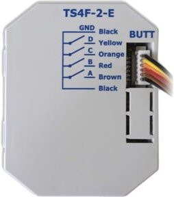 Lingg & Janke Tasterschnittstelle TS4F-2-E mit 4 Einzeltasten in Weiß - Bild 1