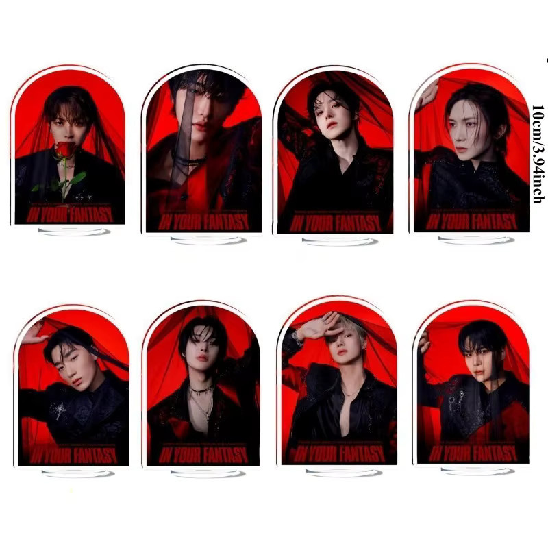 ATEEZ Kreativer Acryl-Displayständer für Desktop-Dekoration, Multicolour, Höhe: 10 cm - Bild 2
