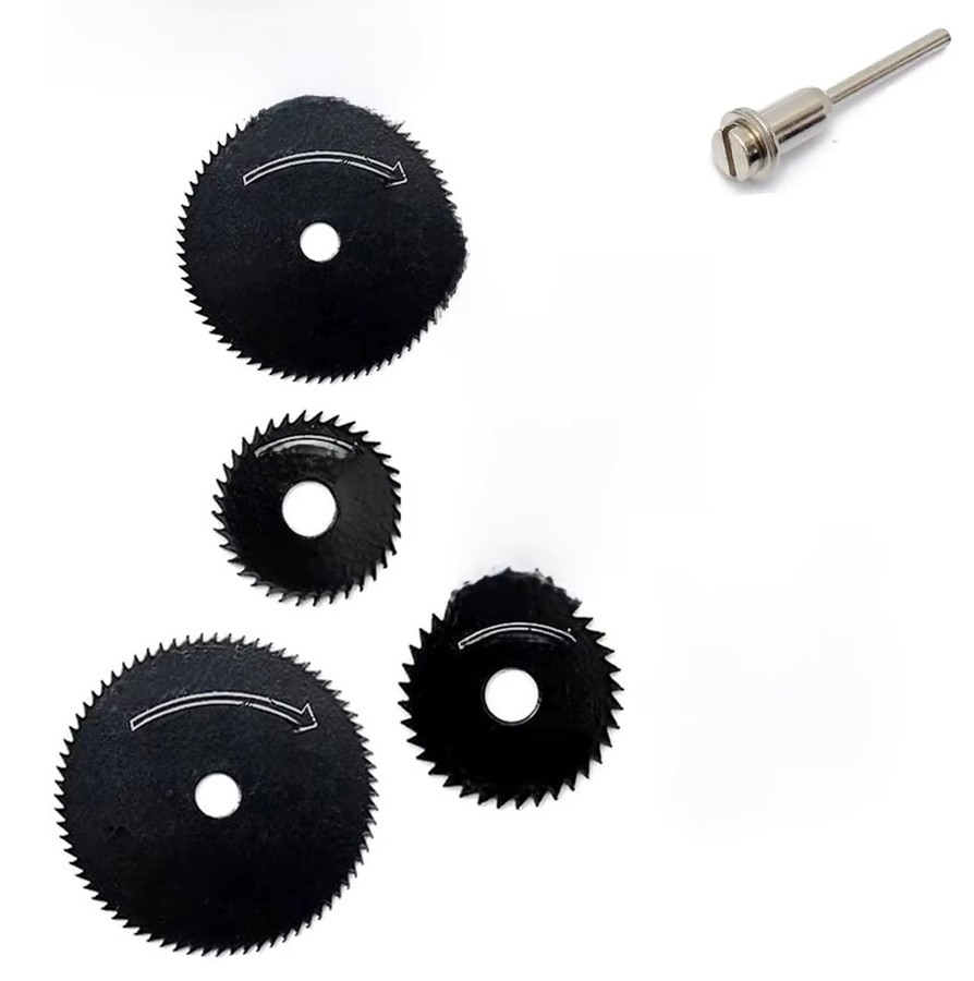SI FANG 7-teiliges Set HSS Trennscheiben und Kreissäge-Klingen für Holz und Metall als Zubehör für Dremel und rotierende Werkzeuge - Bild 5