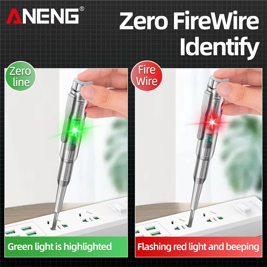 ANENG B14 Universal Spannungsprüfer 24-250V mit Licht- und Tonalarm als induzierter Elektroschraubendreher-Sonde - Bild 3