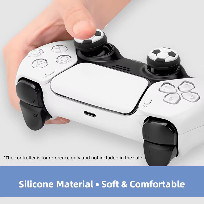 VILCORN Fußball ThumbGrip Kappen Silikon Abdeckung für Switch2 Joycon, PS5, PS4, Xbox X/S und Switch2 Pro Controller in Multicolour - Bild 4