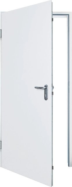 Hörmann Tür-Element mit Eckzarge KSI 40-1 in Weiß, DIN Links, RC2, B: 87,5 cm, H: 200 cm - Bild 1