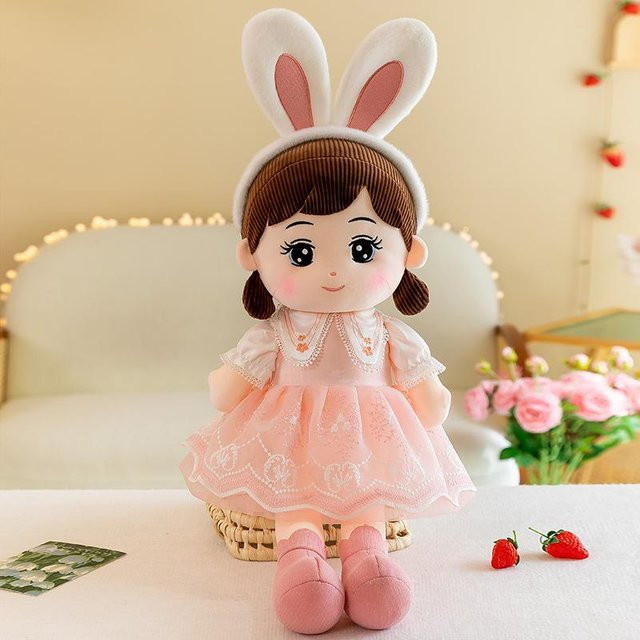 Joyful toys Blumenfeenpuppe, Stoffpuppe, Mädchen, rosa, 50cm - Bild 1