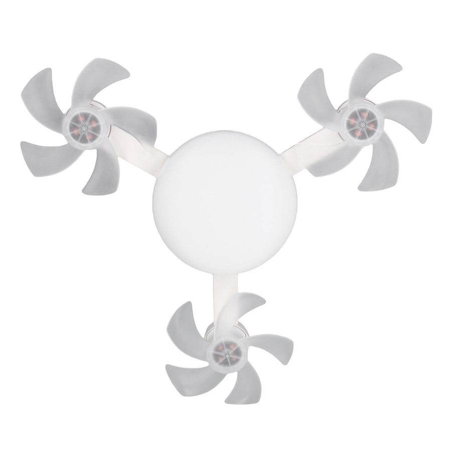 CosyHome Deckenventilator mit LED-Licht in Weiß, dimmbar mit Timer und 3 Farbtemperaturen, modern und leise für Schlafzimmer, Wohnzimmer oder Küche - Bild 1