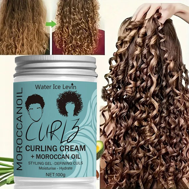 Water Ice Levin Coconut Oil Curling Cream, Creme für alle Haartypen - Bild 1