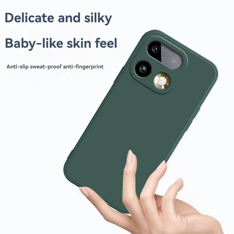 Stoßfeste TPU Flüssigschutz-Hülle für Realme 16 Pro Plus und Realme 16 Pro von HATOLY in Purple und Green - Bild 1