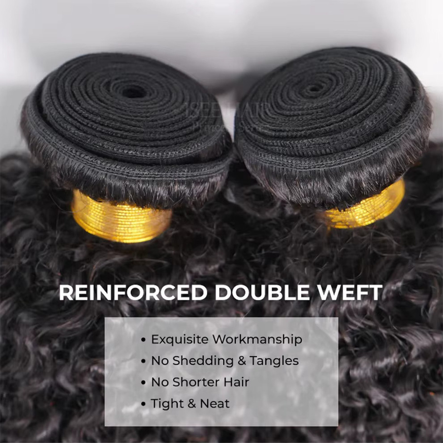 Jaycee Hair Indisches Kinky Curly Haar-Bündel, Unbehandeltes Echthaar - Bild 3