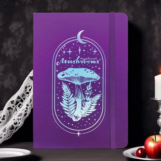 Buke Notebook A5 gepunktetes Hardcover Tagebuch in Lila mit silbernen Kanten und 180 g/m2 Papier - Bild 1