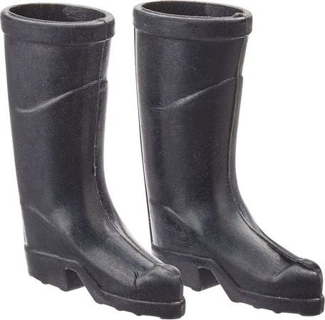 HobbyFun Miniatur Gummistiefel schwarz Kunststoff
