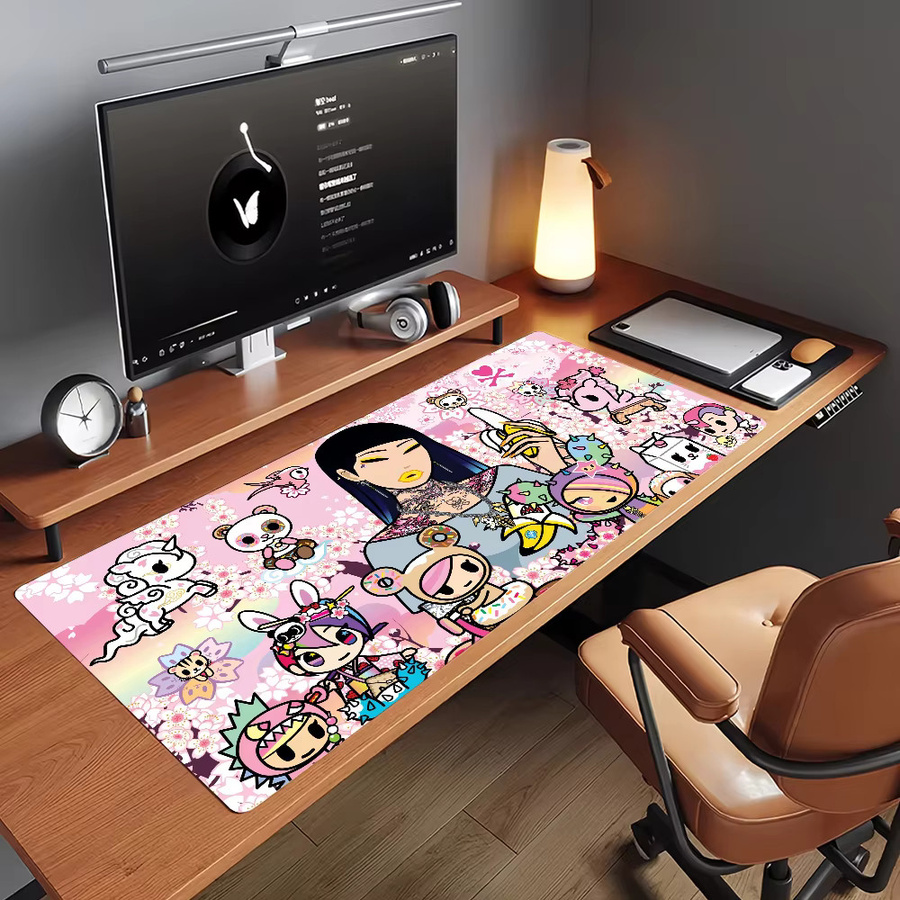 Tokidoki Mauspad Multicolor rutschfeste Gamer-Schreibtischunterlage aus Gummi für Laptop und Büro - Bild 2