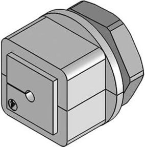 icotek Kabelverschraubung KVT25 mit Gegenmutter, grau - Bild 1