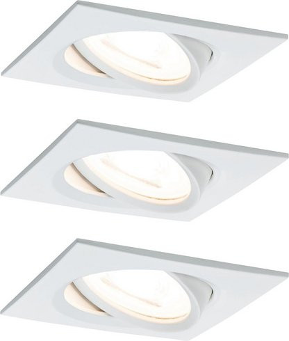 PAULMANN Einbauleuchte Nova Coin LED, dimmbar, warmweiß, Aluminium, weiß, Einbautiefe: 4,5 cm - Bild 1