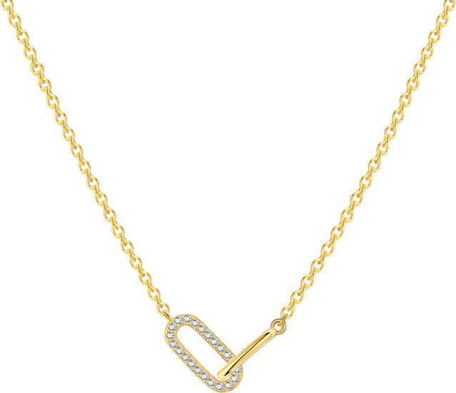 Orstarry Halskette, 925 Silber, mit doppeltem Ring, Damen - Bild 1