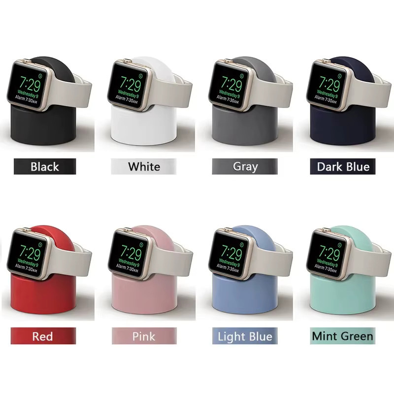 yunfook Ladeständer Silikon, Schwarz, Apple Watch kompatibel - Bild 4