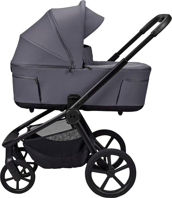 Moon Diamond Kombikinderwagen Resea FOLD in Grau mit Aluminiumgestell - Bild 1