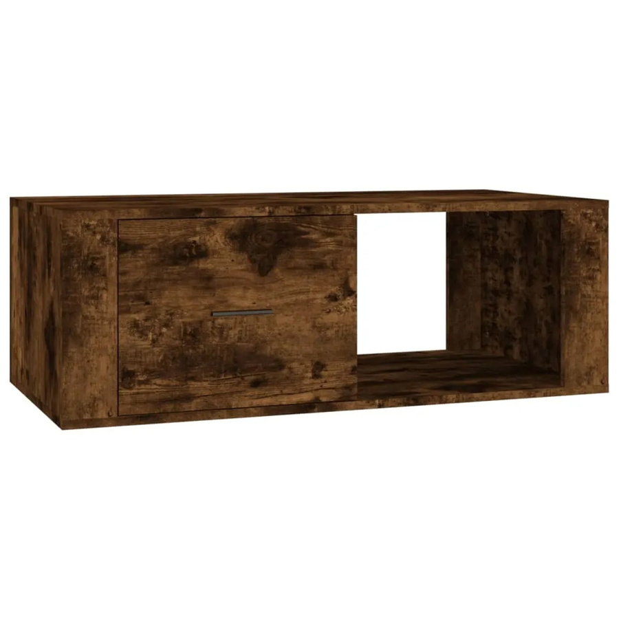 vidaXL Couchtisch aus Holzwerkstoff in Räuchereiche, Braun, B/T/H: 100 x 50,5 x 35 cm - Bild 2