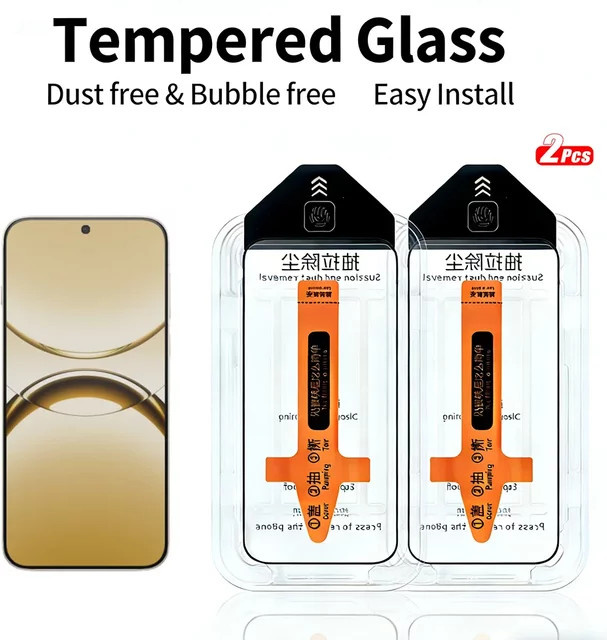 2 Stück Displayschutzfolien aus gehärtetem Glas für OPPO Find X8, Find X8 Ultra, Find X8S, Find X8S+ und Find X9 Pro, transparent, mit One-Touch-Installation - Bild 1